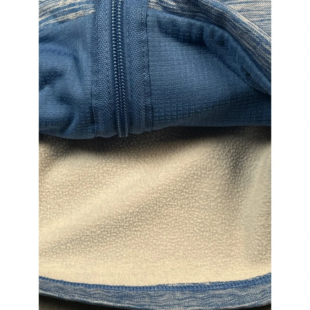 Nike Dri Fit Kids Hoodie Full Zip Blue‎ Heathered Athletic Performance Size M